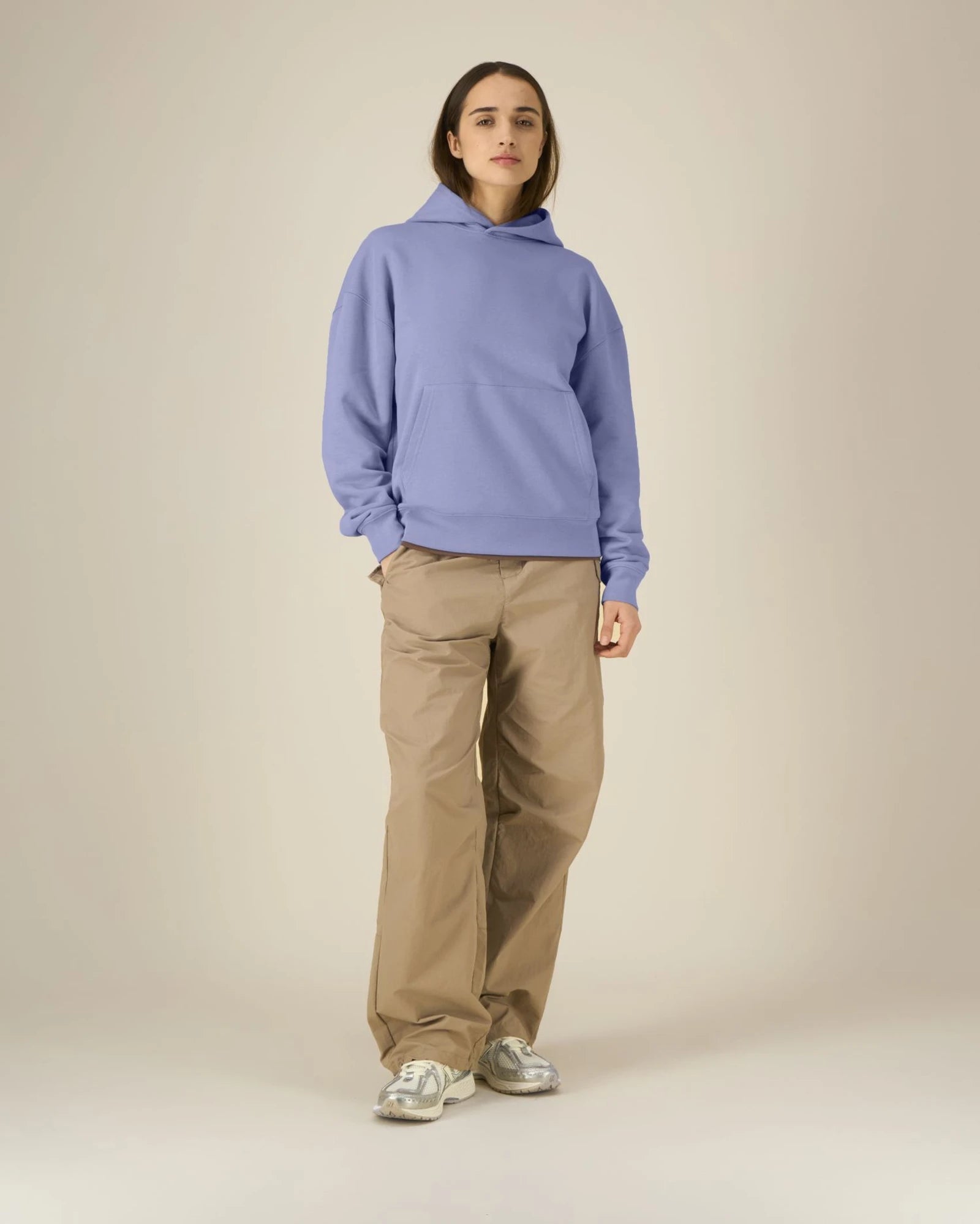 Custom organic cotton hoodie sweatshirt Stanley/Stella Archer - Purple