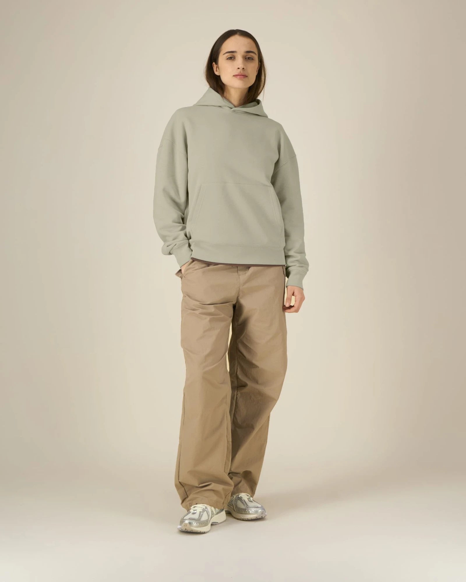 Custom organic cotton hoodie sweatshirt Stanley/Stella Archer - Stone