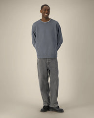 Custom organic cotton crew neck sweatshirt Stanley/Stella Radder 2.0 - G. Dyed Anthracite