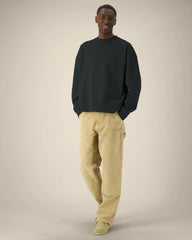 Custom recycled cotton oversized sweatshirt Stanley/Stella - Black