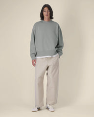 Custom recycled cotton oversized sweatshirt Stanley/Stella - Misty Grey