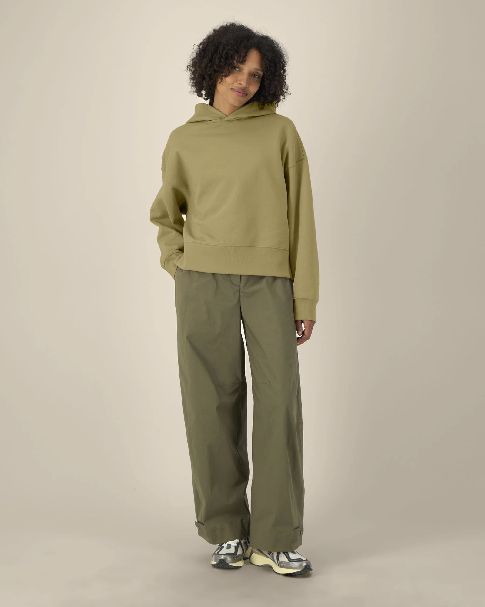 Custom recycled cotton hoodie Stanley/Stella Voicer - Faded Olive
