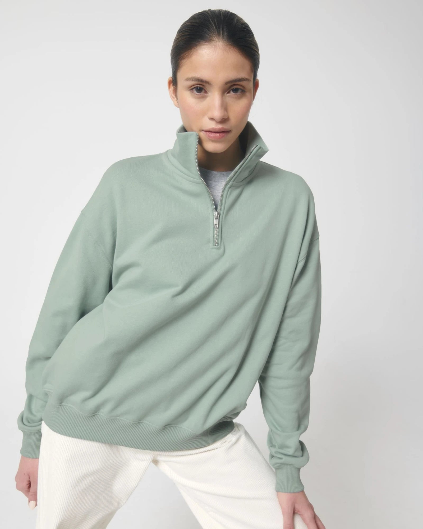 Custom organic cotton sweatshirt Stanley/Stella Miller Dry - Aloe