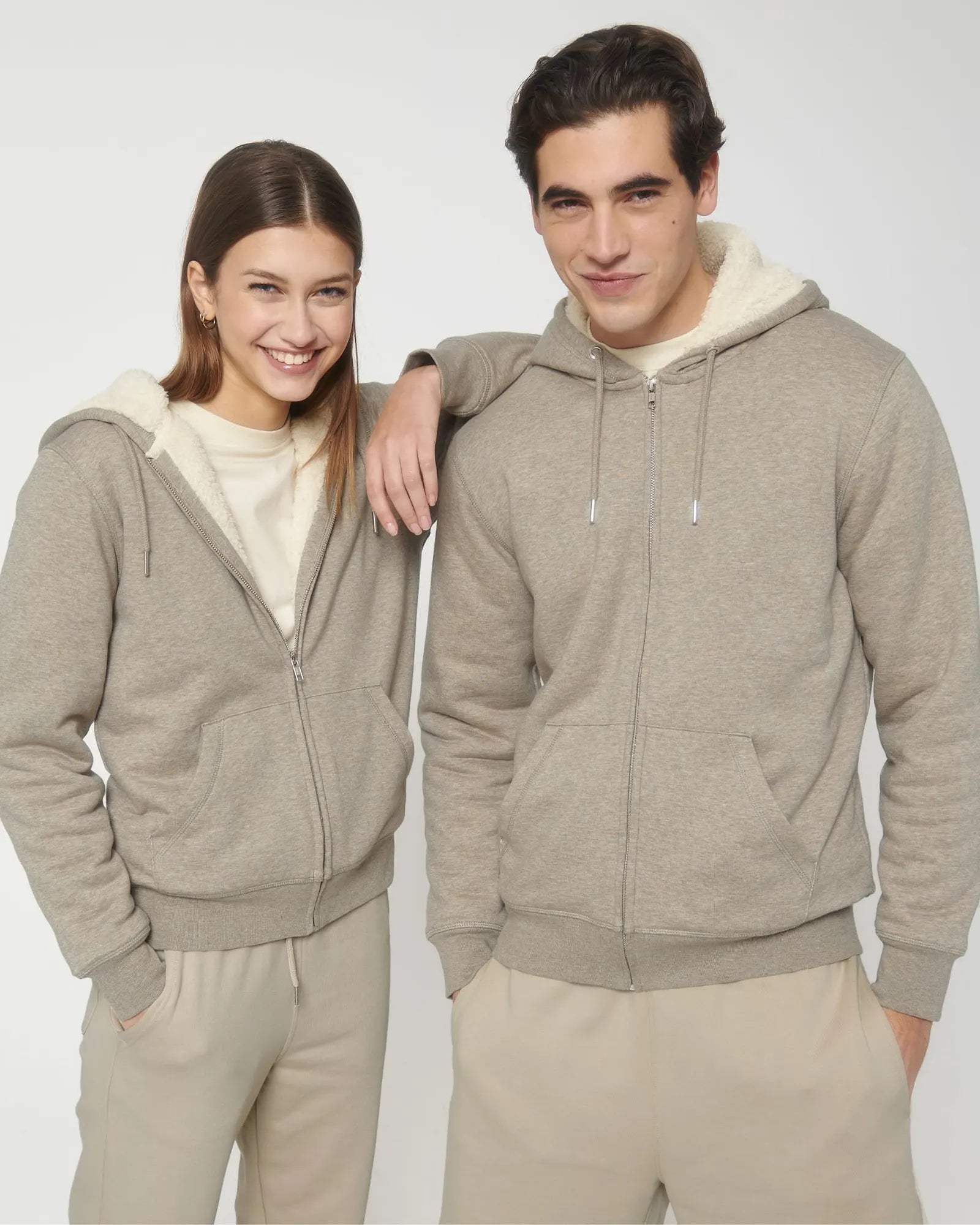 Custom recycled sherpa zip hoodie Stanley/Stella Hygger - 13