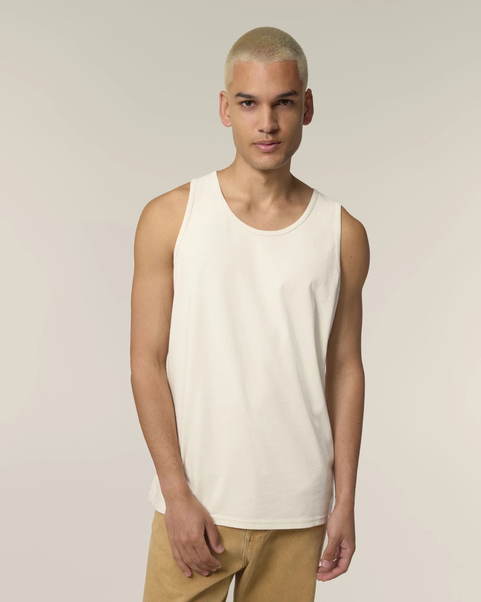 Custom organic cotton tank top Stanley/Stella Stancer - Natural Raw