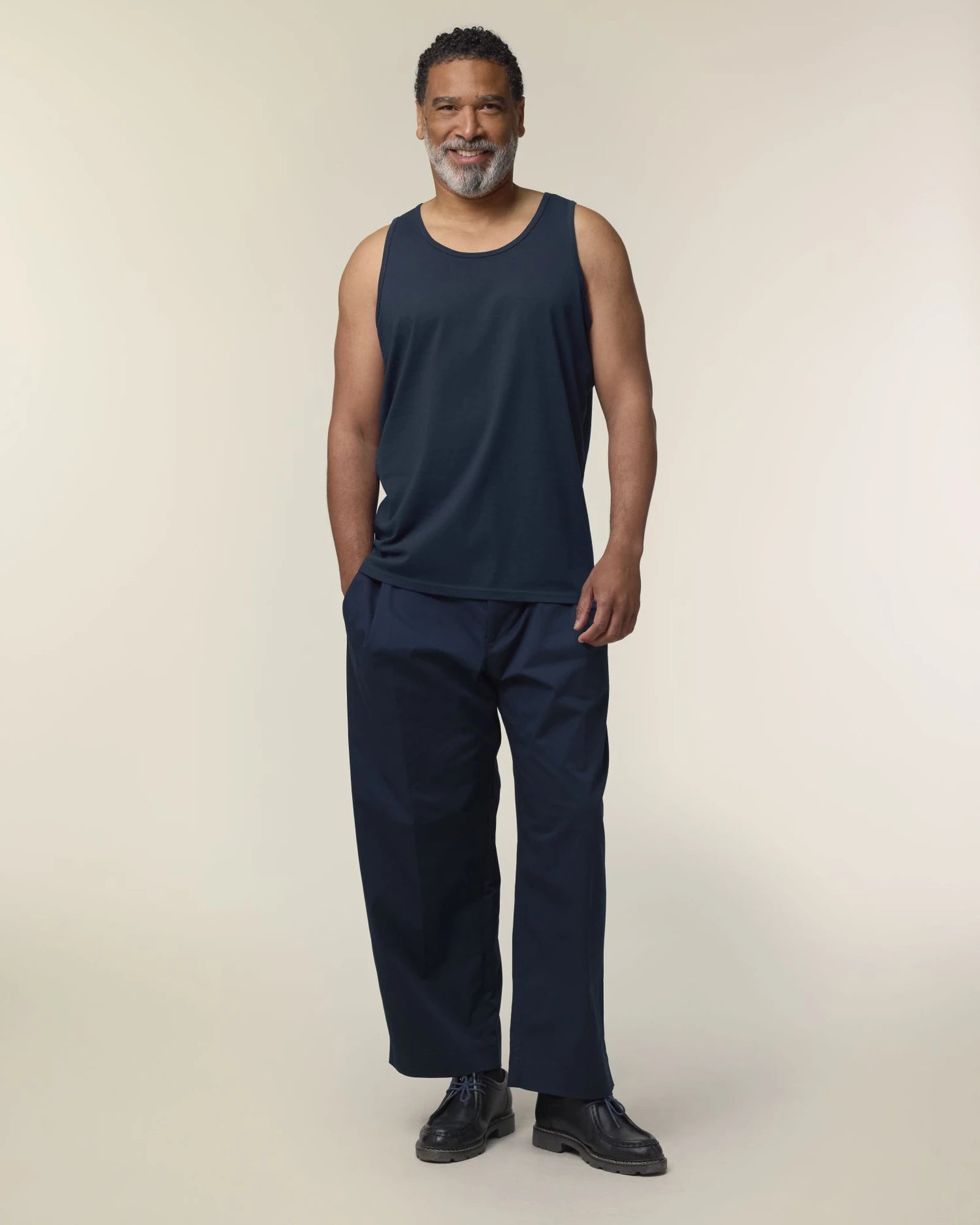 Custom organic cotton tank top Stanley/Stella Stancer - French Navy