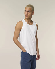 Custom organic cotton tank top Stanley/Stella Stancer - White