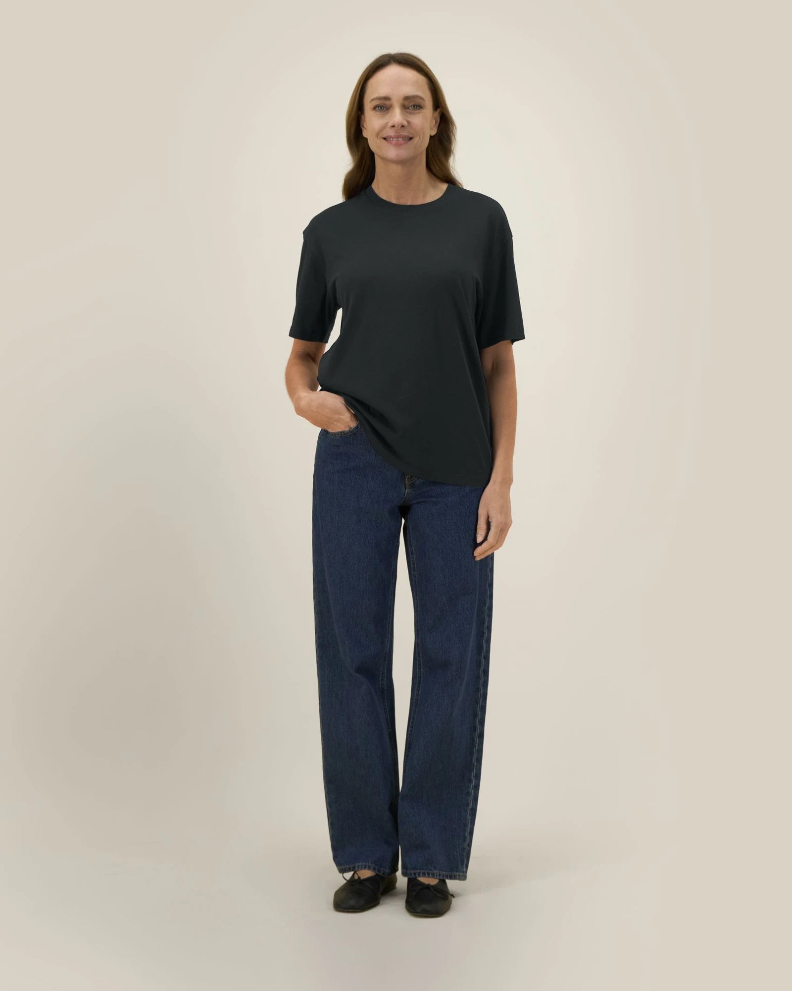 Custom organic cotton T-shirt Stanley/Stella Blaker - Black