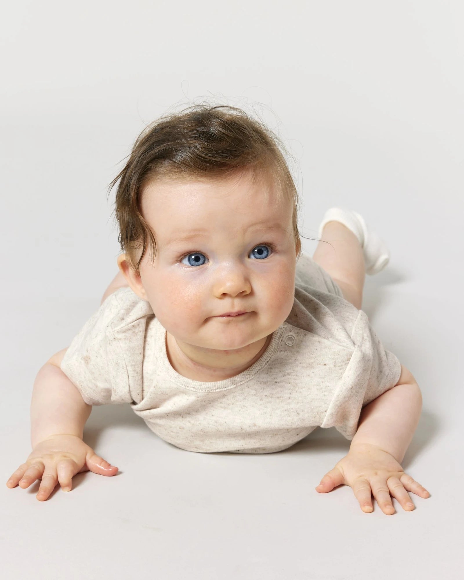 Custom organic cotton baby body Stanley/Stella - Eco Heather