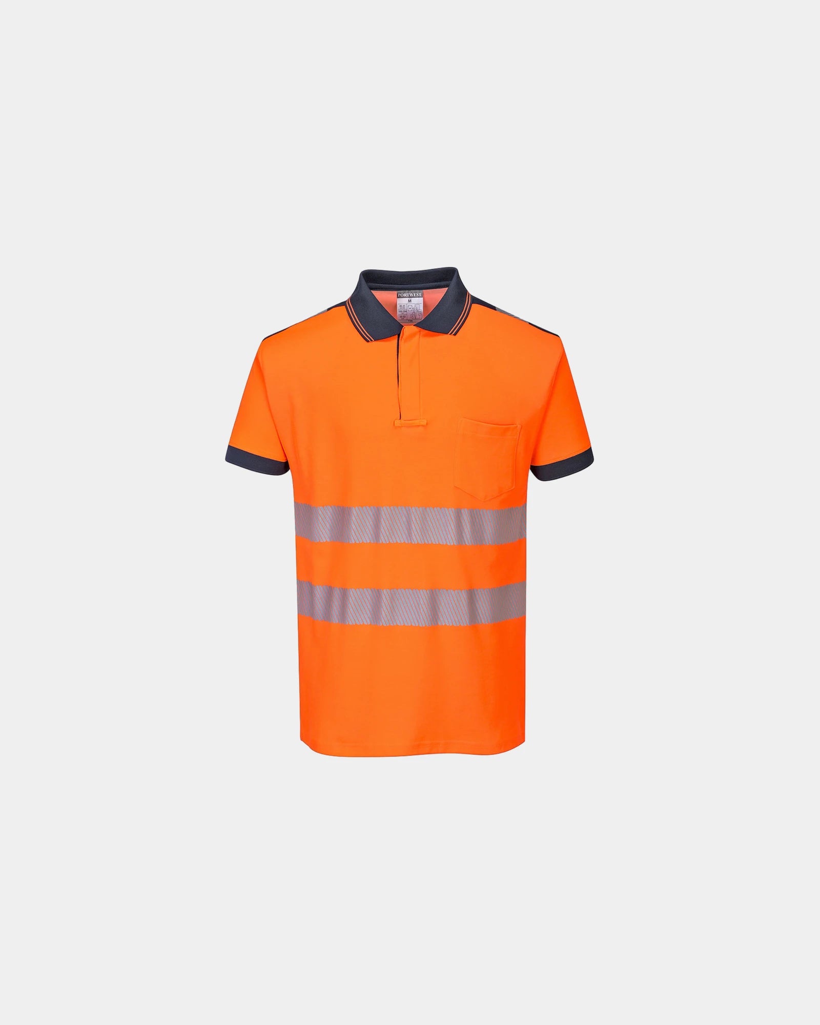 Custom breathable cotton polo HV PW3 - Orange