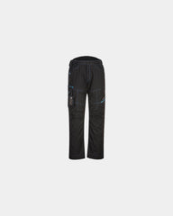 Promotional service pants with stretch panels - Black-Sky Blue