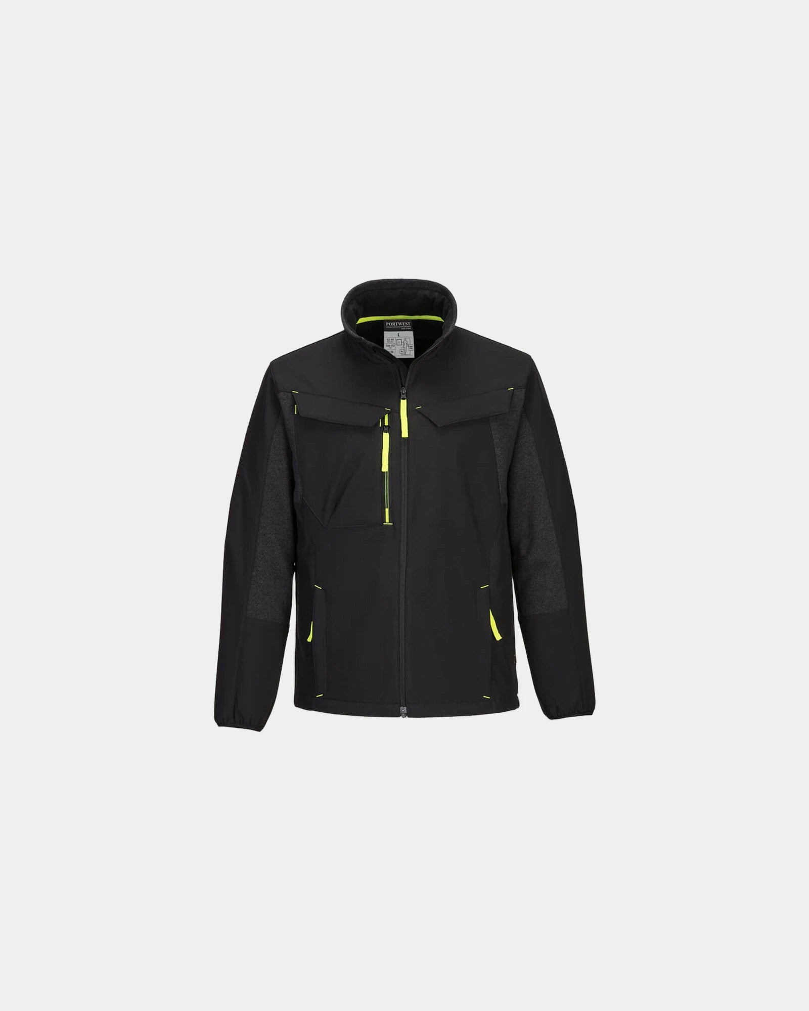 Promotional waterproof softshell jacket WX3 - Black-Sky Blue