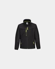 Promotional waterproof softshell jacket WX3 - Black-Sky Blue