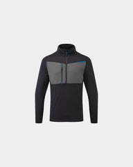 Promotional high-quality fleece WX3 Half Zip - Black-Sky Blue