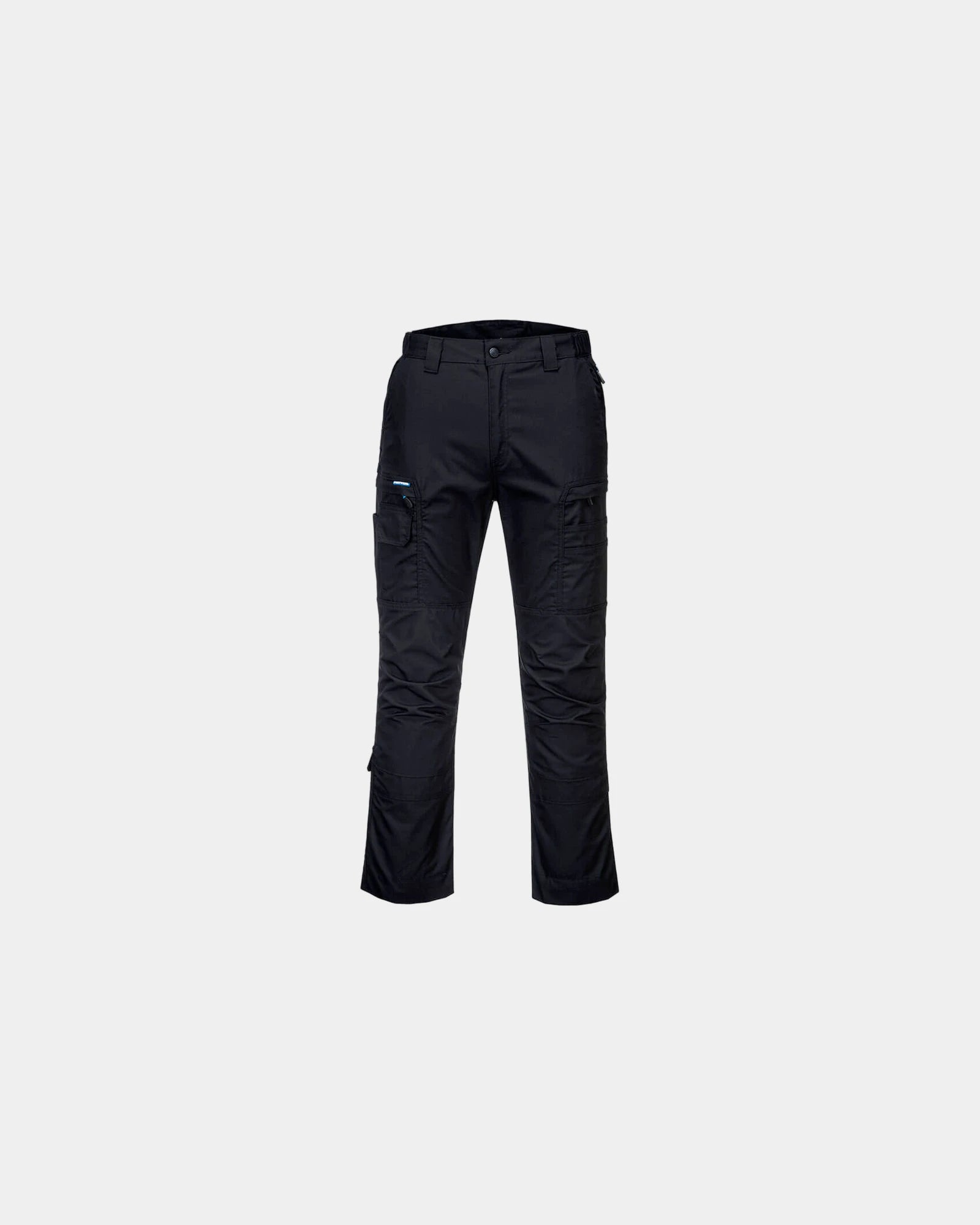 Promotional ripstop stretch work pants - Black-Sky Blue