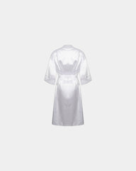Custom satin kimono robe for women, 3/4 sleeves - 1