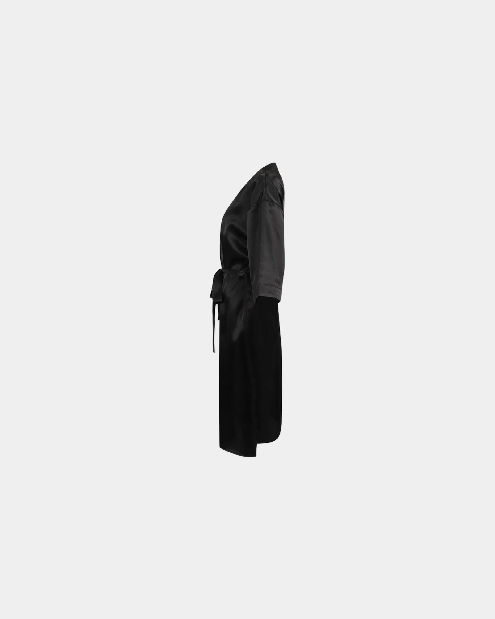 Custom satin kimono robe for women, 3/4 sleeves - 5
