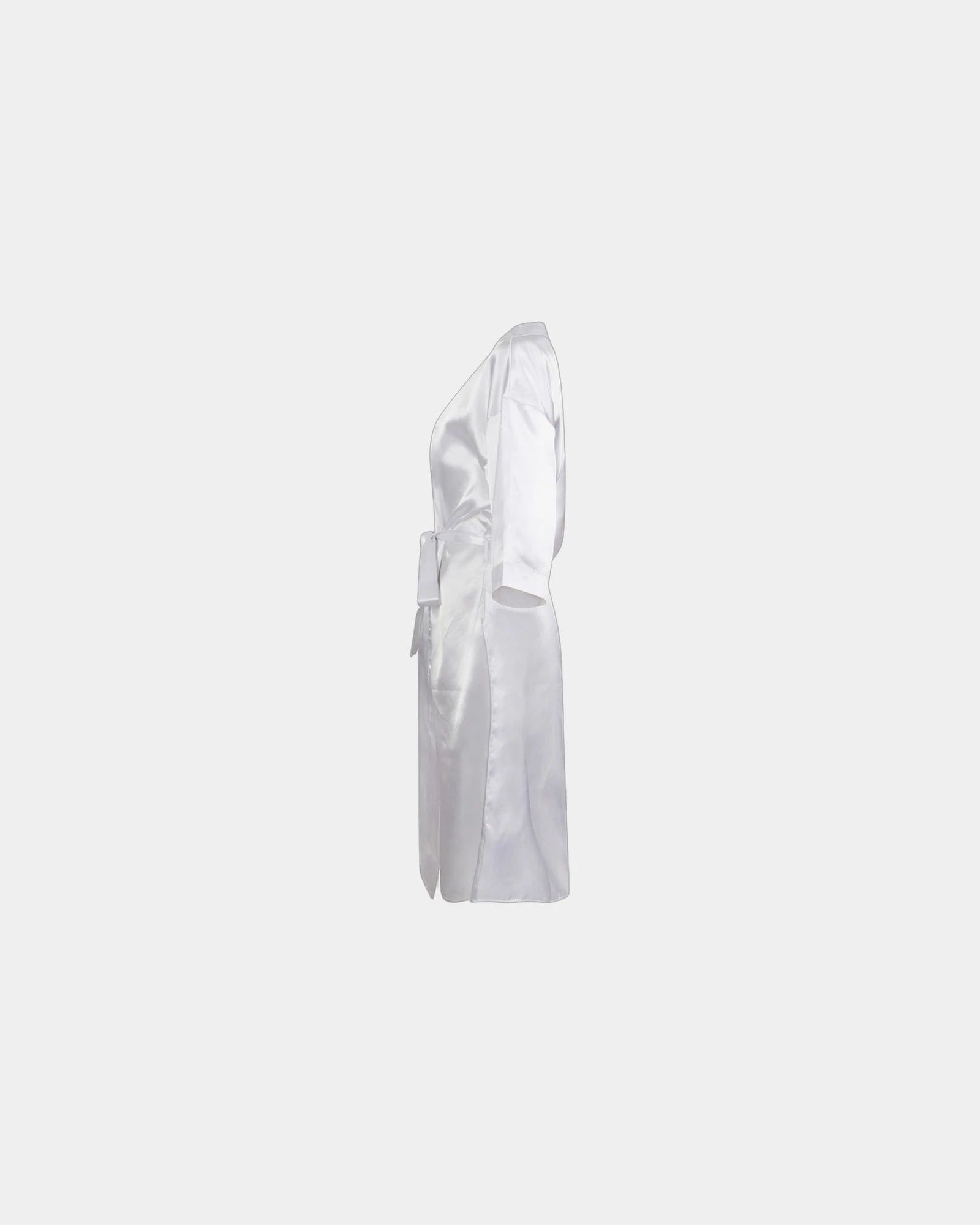 Custom satin kimono robe for women, 3/4 sleeves - 2