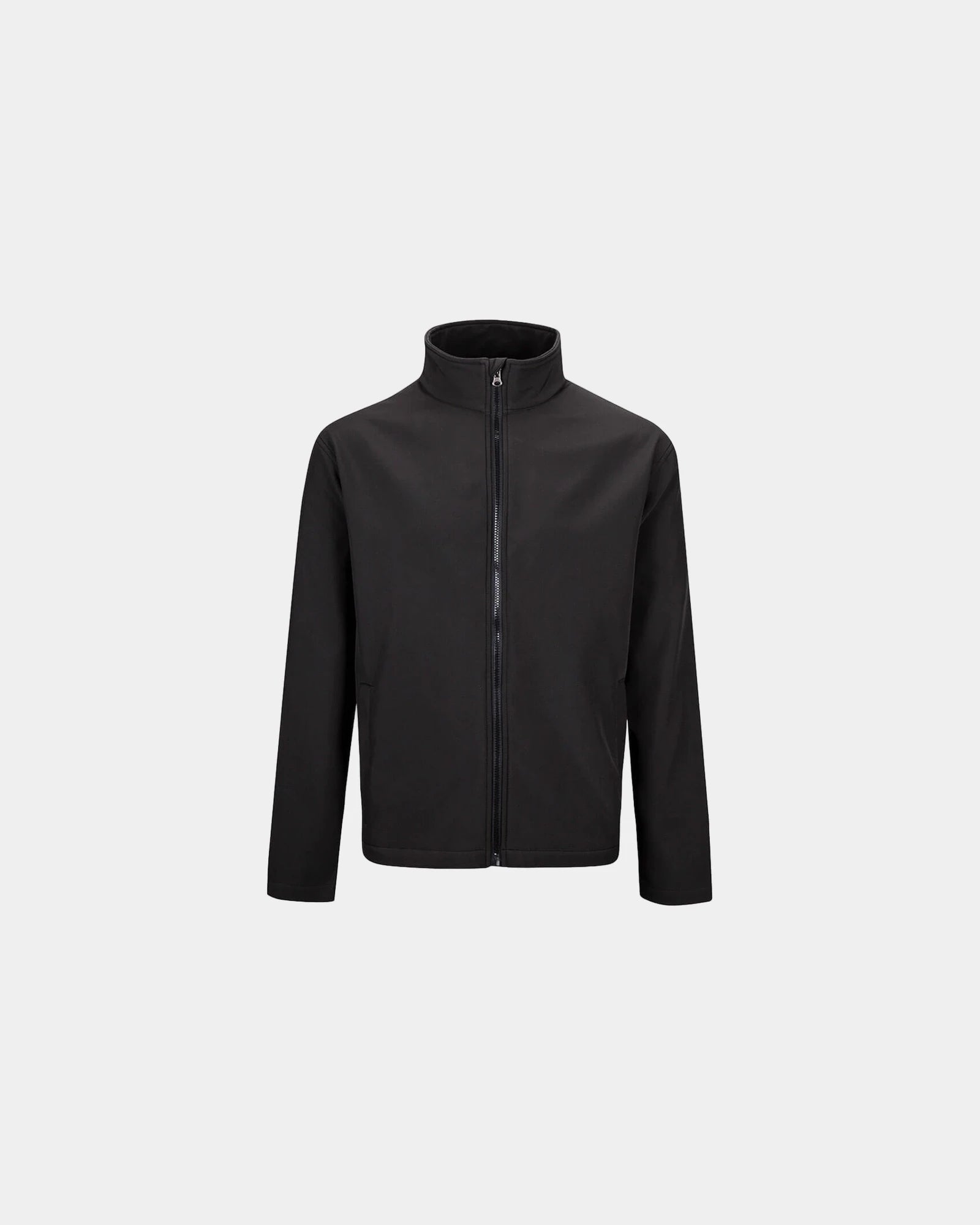 Custom softshell jacket for corporate branding - Black-Sky Blue