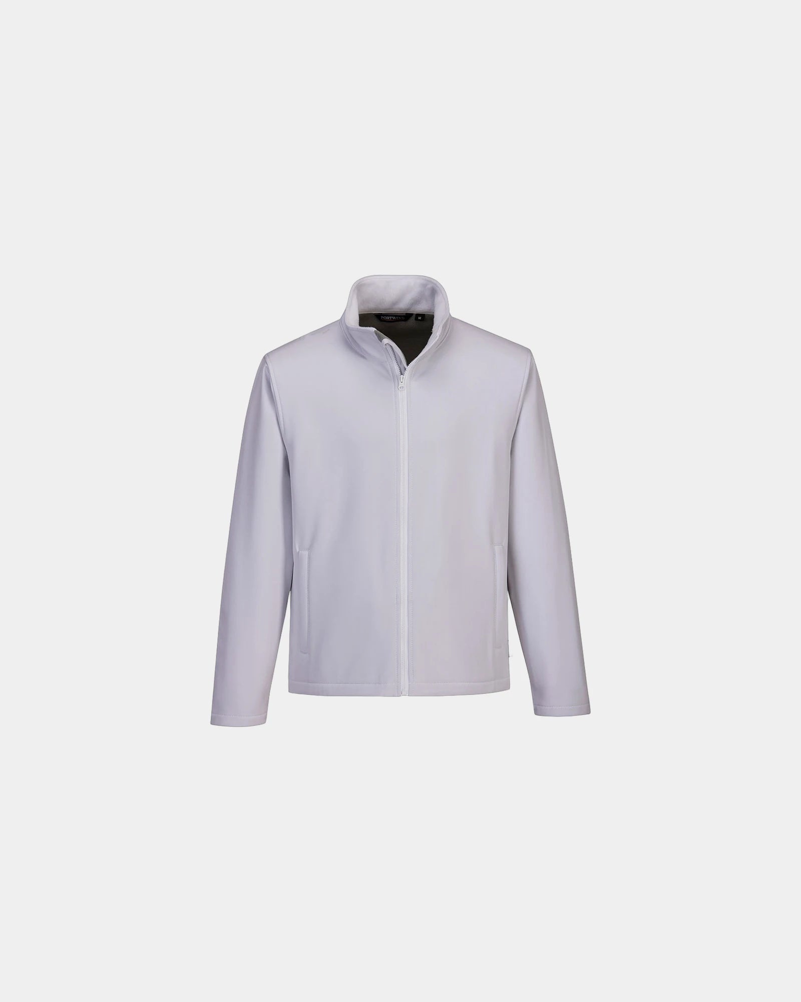 Custom softshell jacket for corporate branding - White