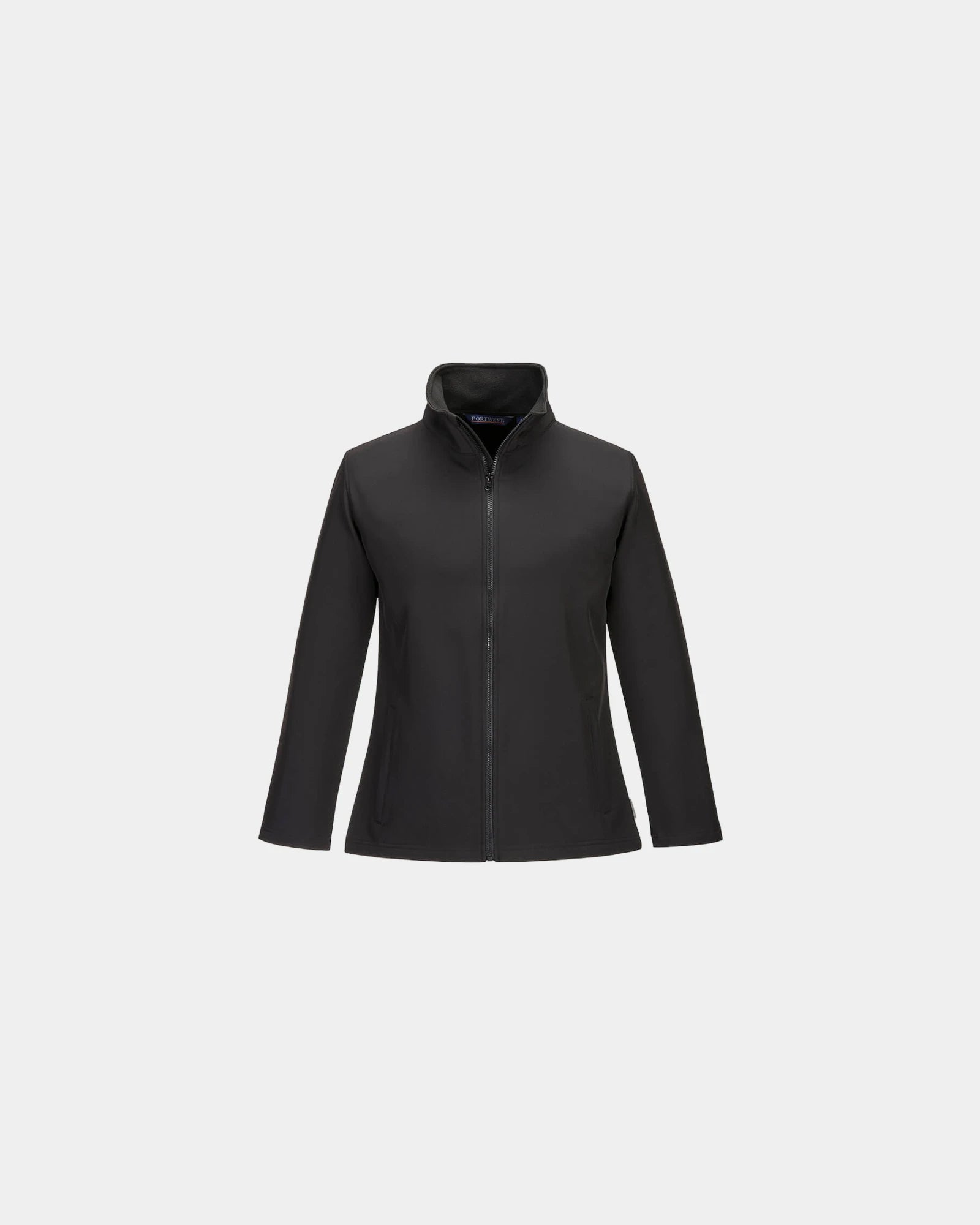 Custom softshell jacket for corporate branding - Black-Sky Blue
