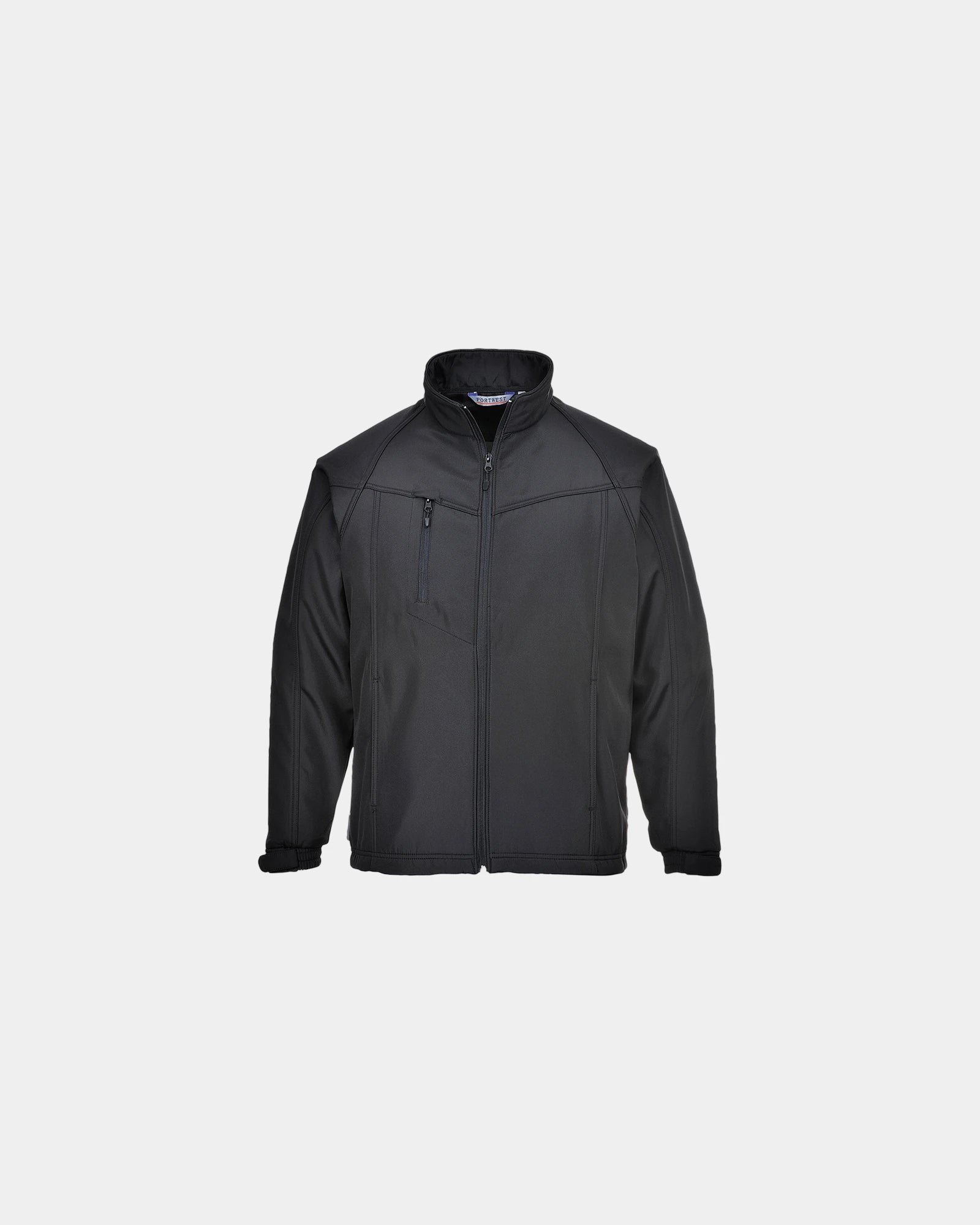 Custom softshell jacket Oregon - Black-Sky Blue