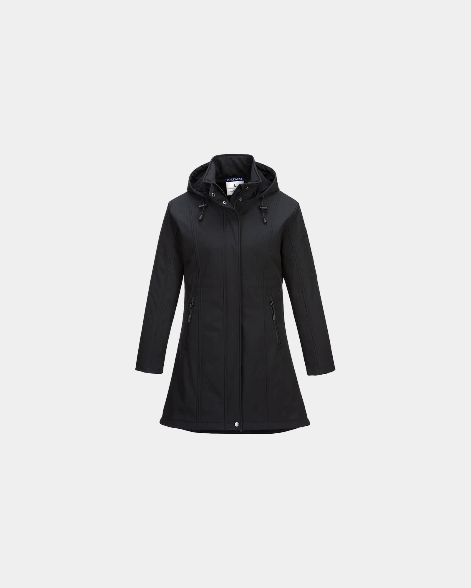 Personalized softshell jacket for women - Black-Sky Blue