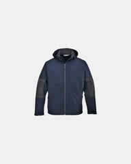 Custom softshell jacket with hood - Navy