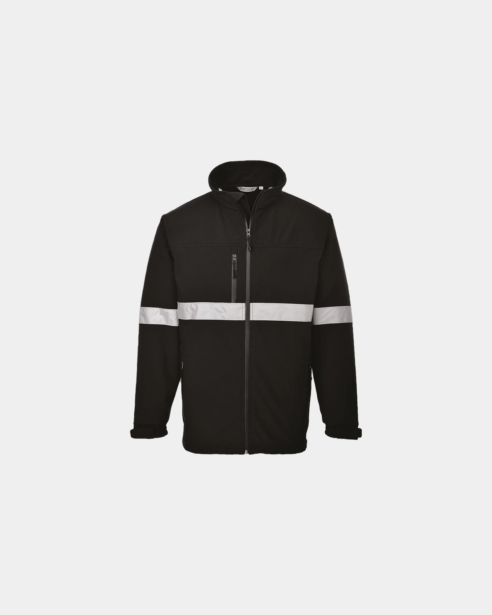 Custom softshell Iona jacket - Black-Sky Blue