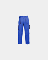 Custom cotton Texo Contrast trousers - Dark Blue