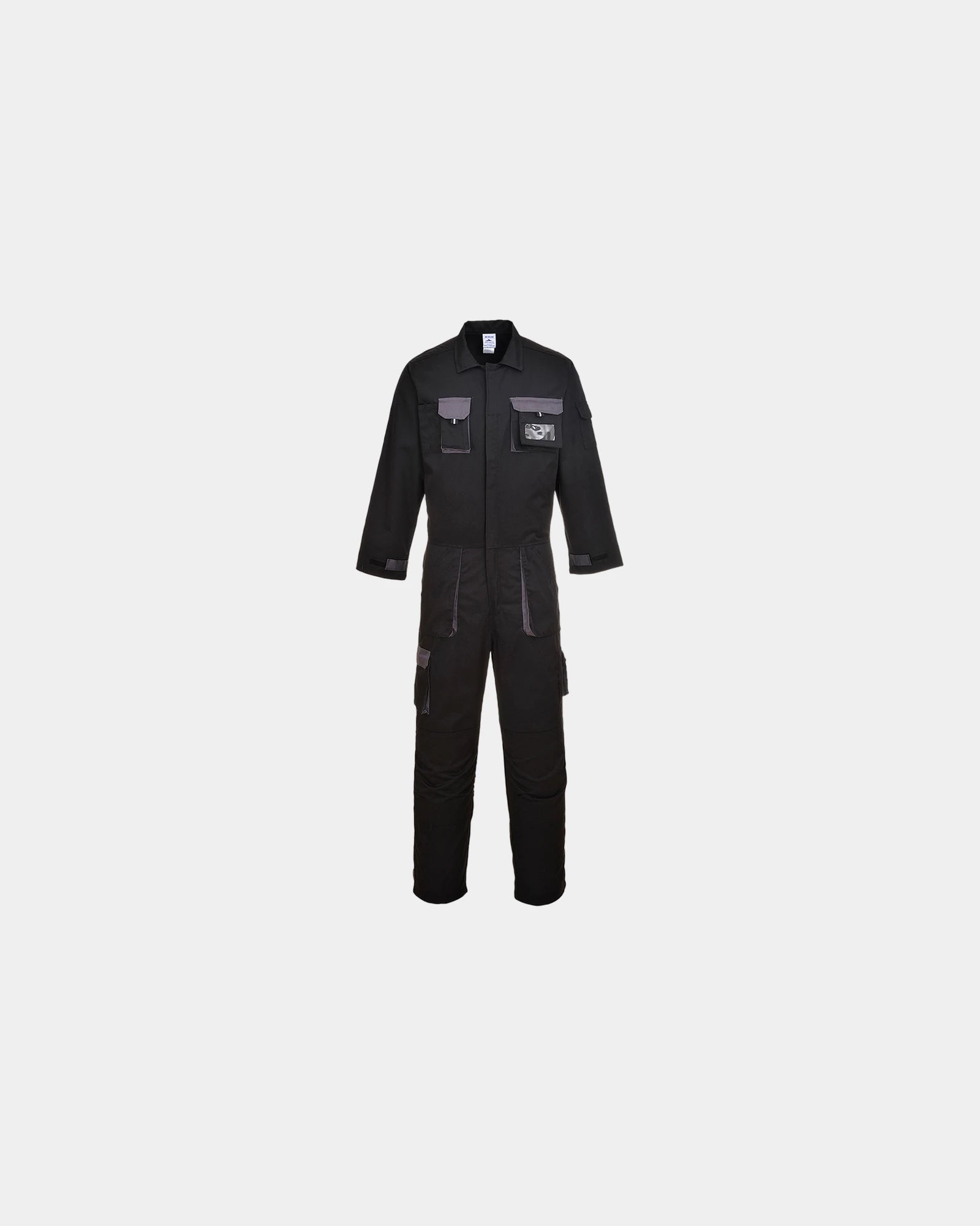Promotional Texo Contrast coverall - Black-Sky Blue