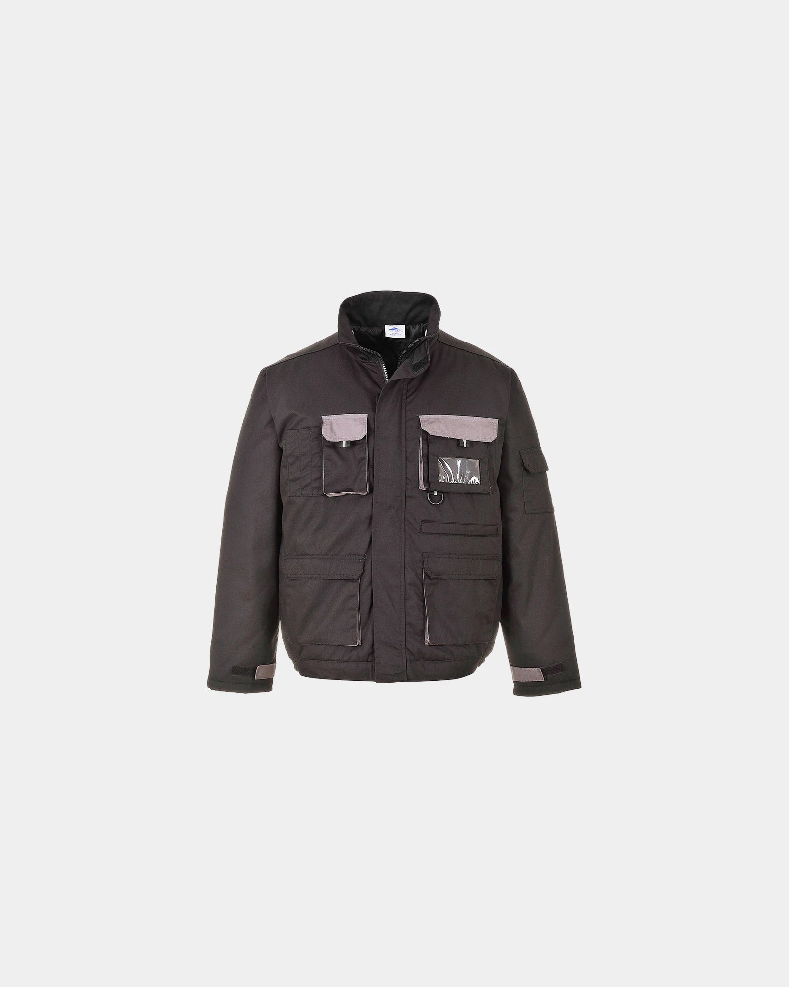 Promotional insulated jacket for cold weather - Black-Sky Blue