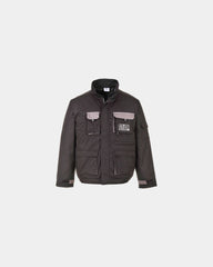 Promotional insulated jacket for cold weather - Black-Sky Blue