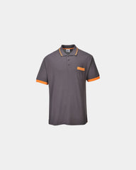 Custom polo Texo Contrast - Grey