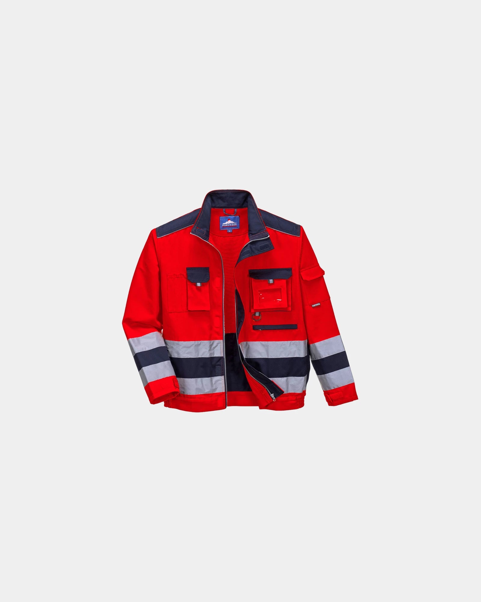 Promotional bicolor jacket Portwest Lille - Burgundy