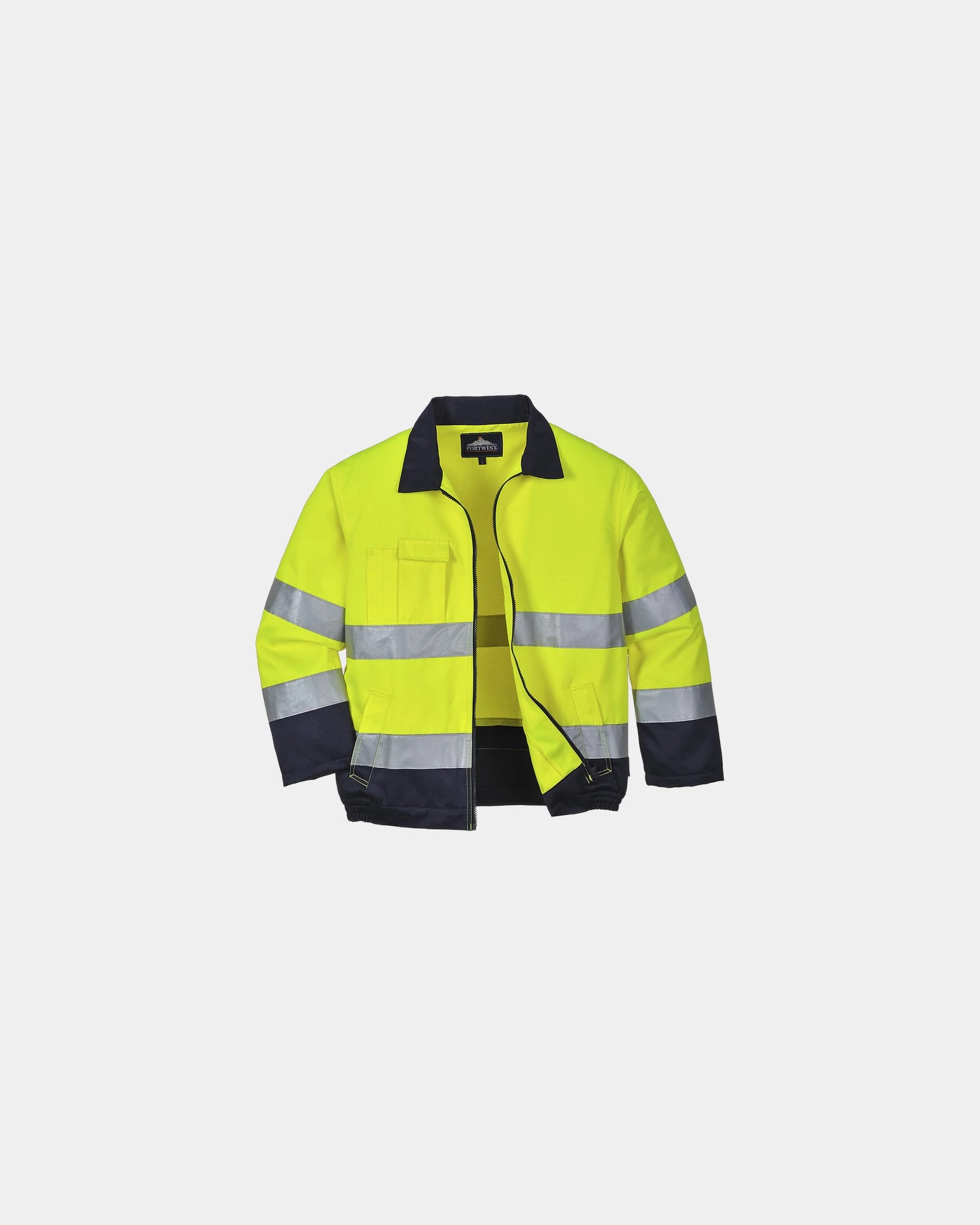 Promotional Hi-Vis Madrid jacket - Yellow-Navy