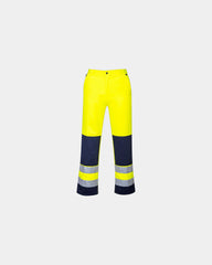 Promotional durable Hi-Vis Seville trousers - Yellow-Navy