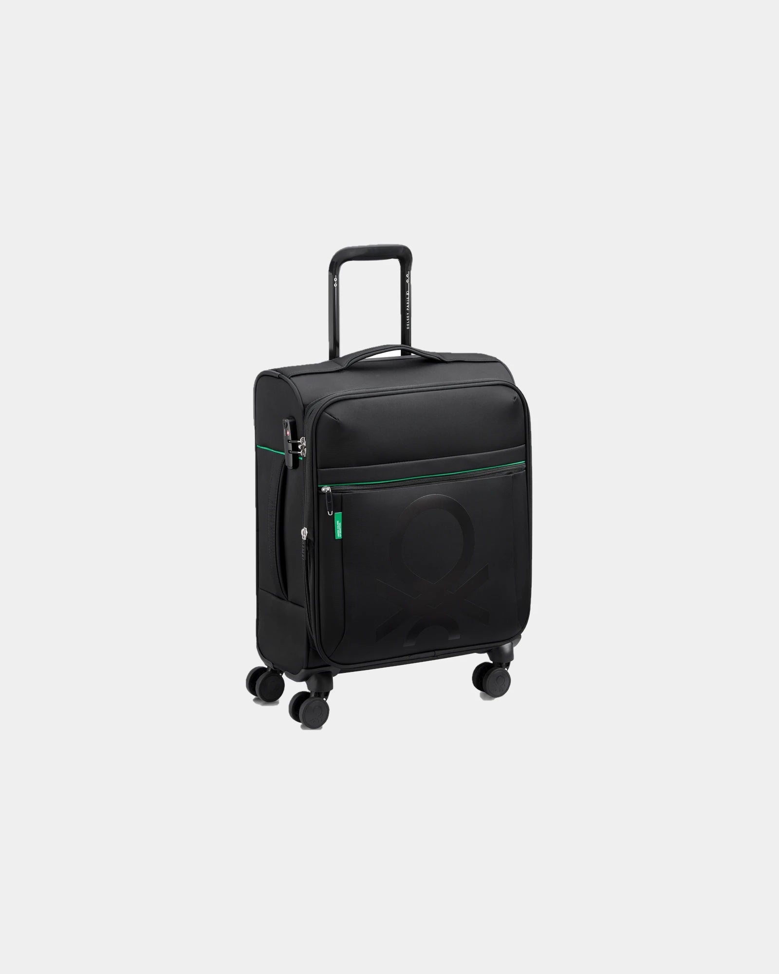 Promotional polyester cabin suitcase 55 cm - Black