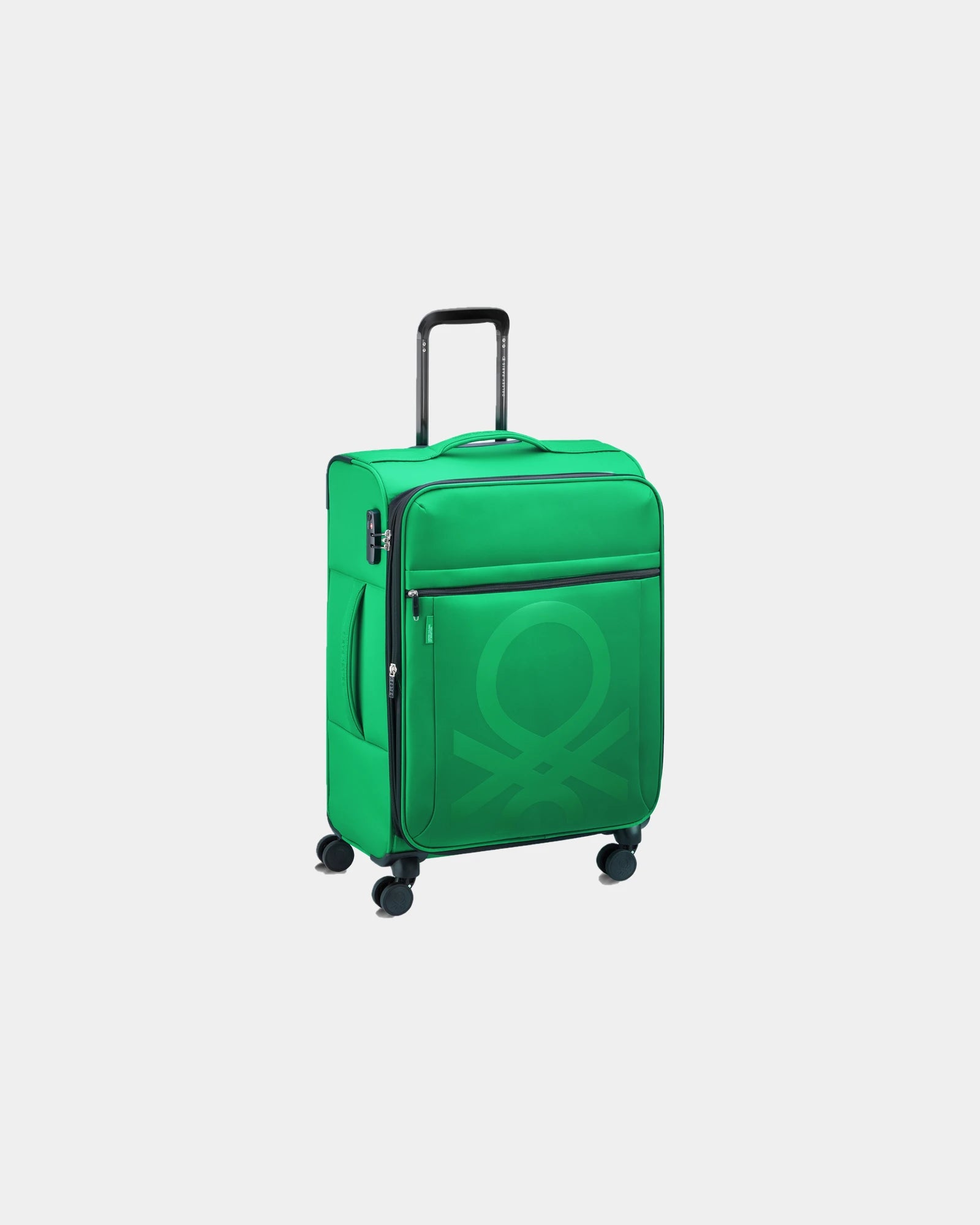 Promotional polyester cabin suitcase 55 cm - Green