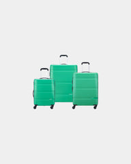 Promotional ABS polycarbonate luggage set - Green