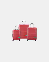 Promotional ABS polycarbonate luggage set - Red