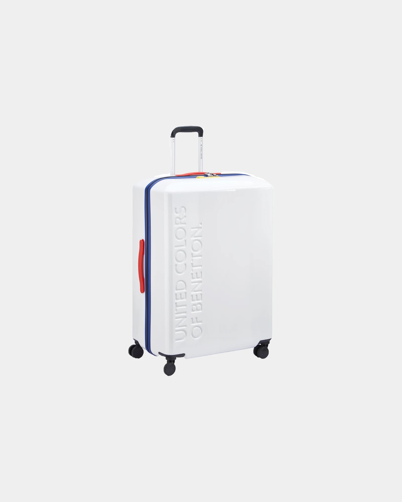 Promotional ABS polycarbonate suitcase 76 cm - White