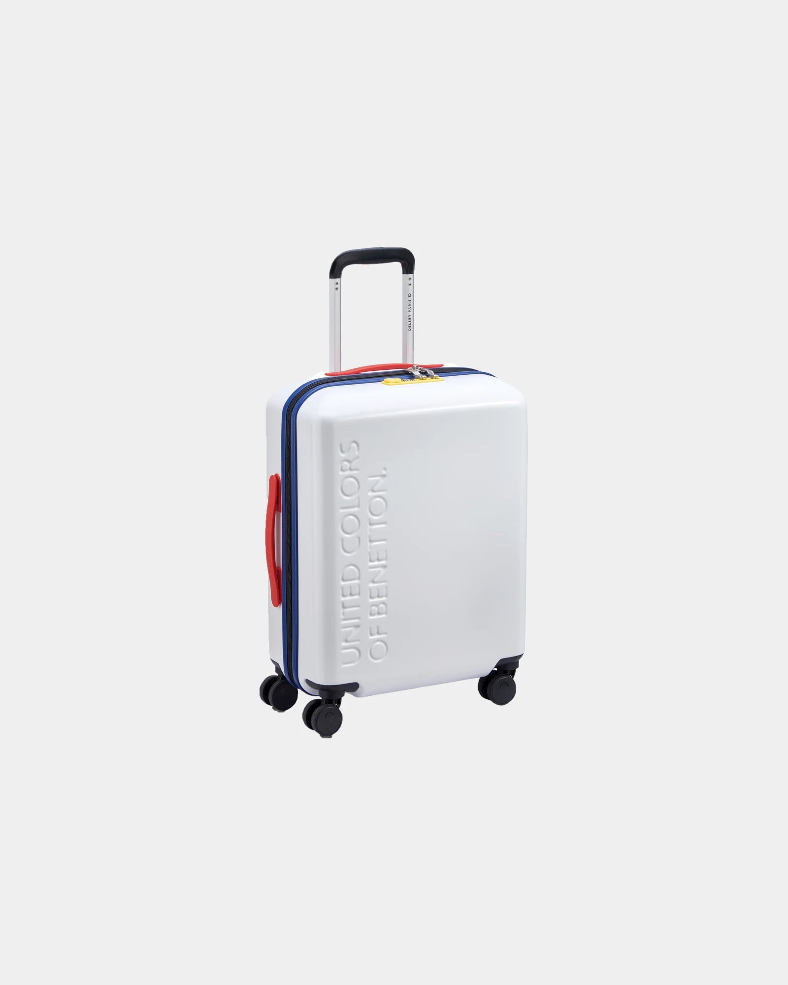 Promotional ABS polycarbonate suitcase 55 cm - White