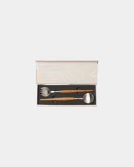 Custom wooden handle stainless steel serving cutlery Vinga - 1