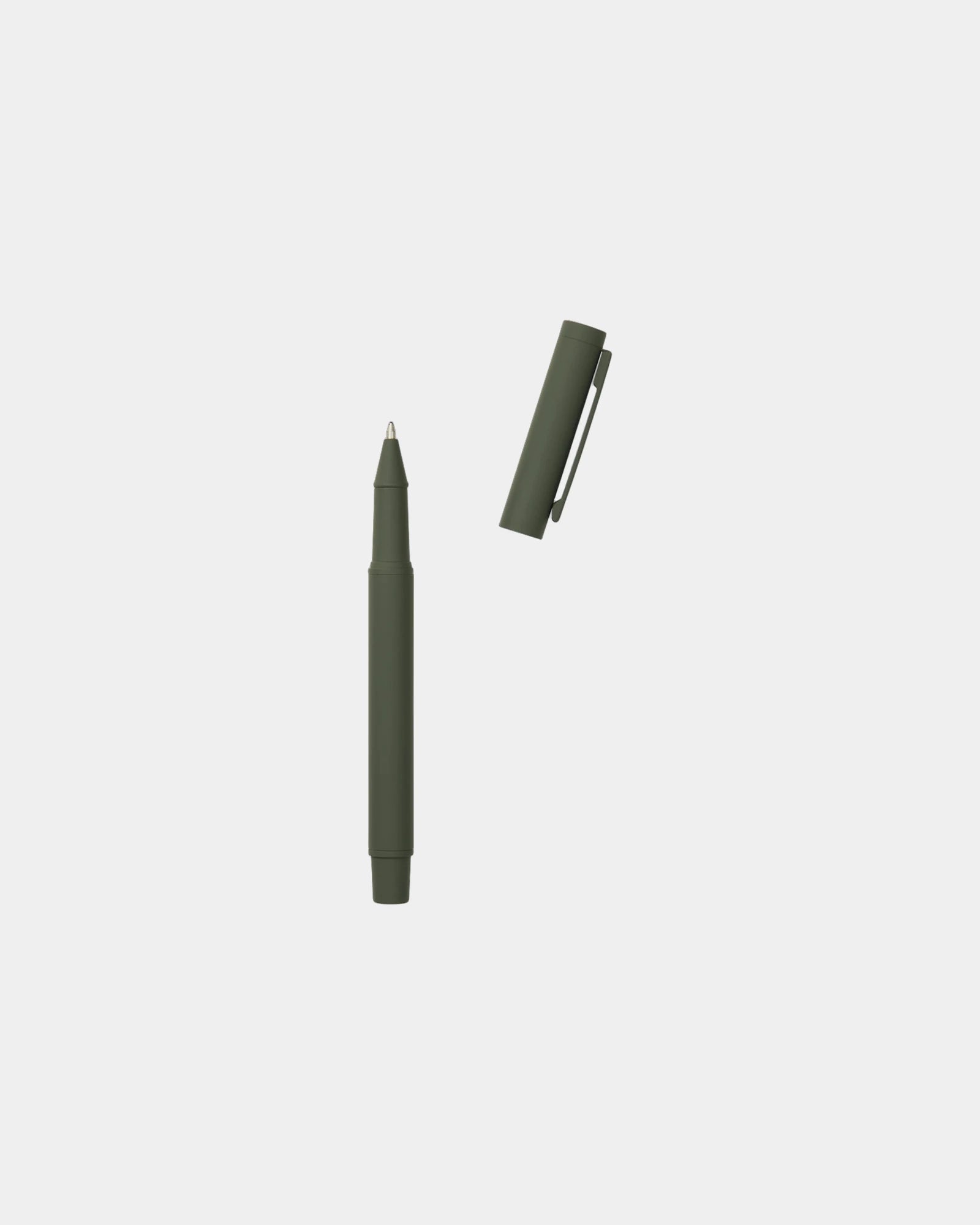 Custom recycled stainless steel pen Vinga Baltimore - Green