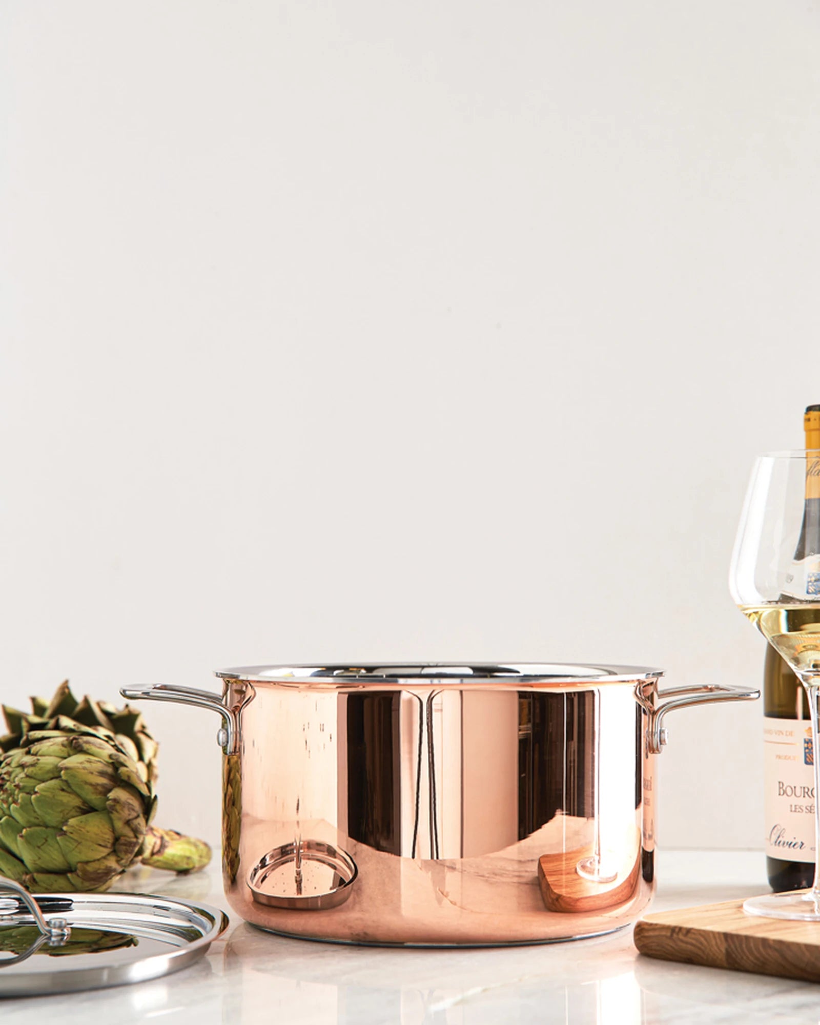 Custom copper cookware Vinga Baron 6L casserole - 3