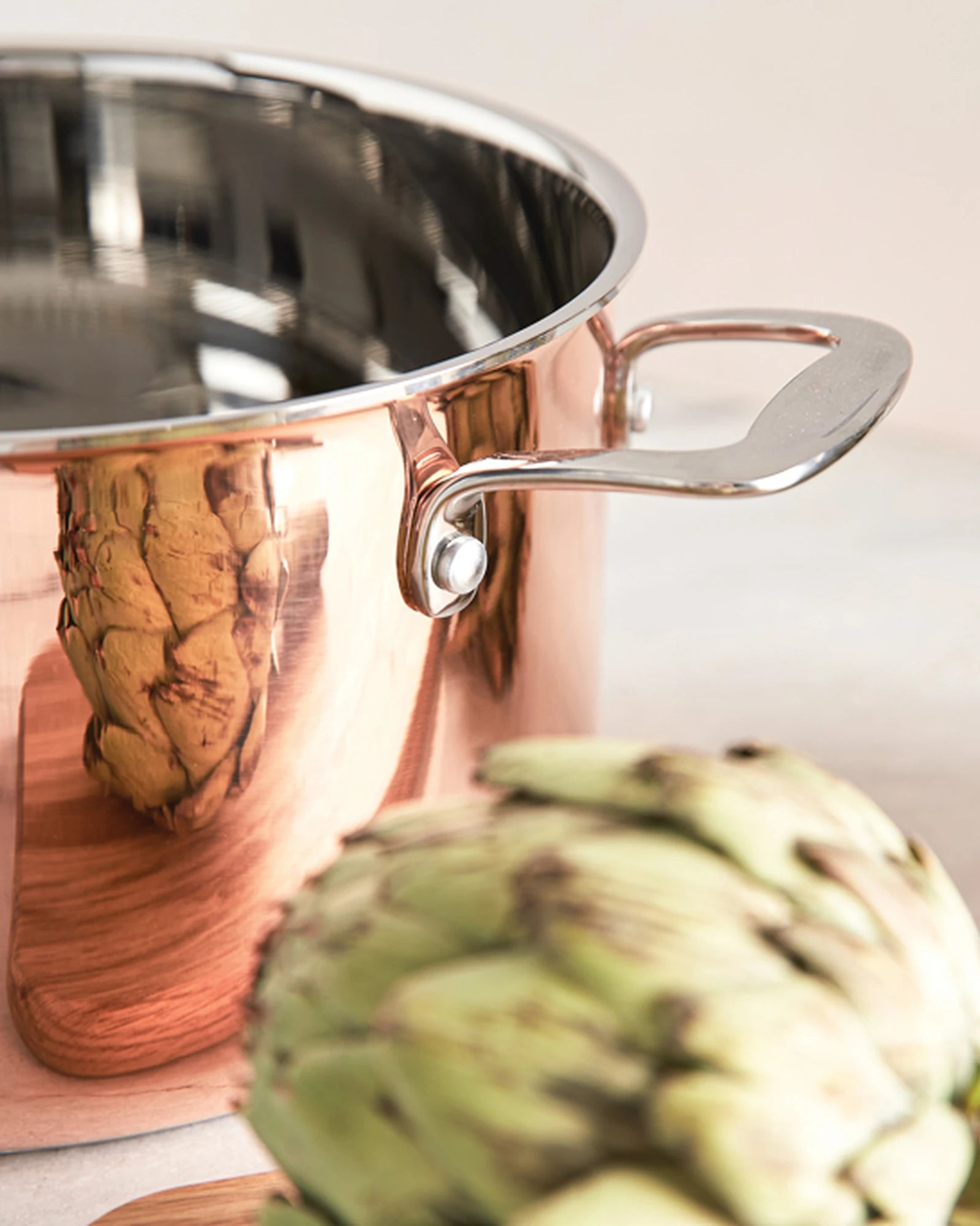 Custom copper cookware Vinga Baron 6L casserole - 4
