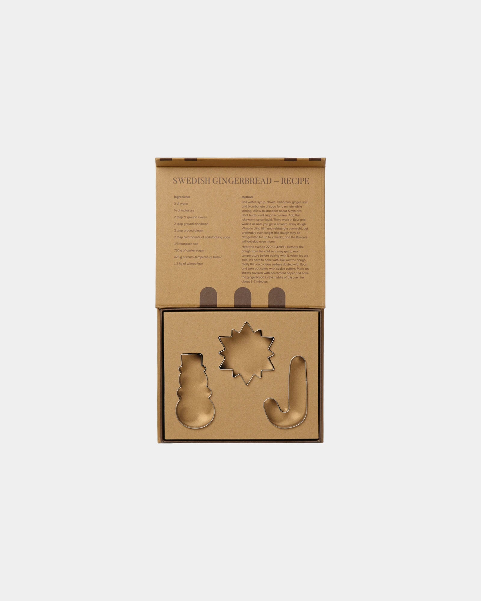 Custom stainless steel cookie cutter set Vinga Classic - Grey