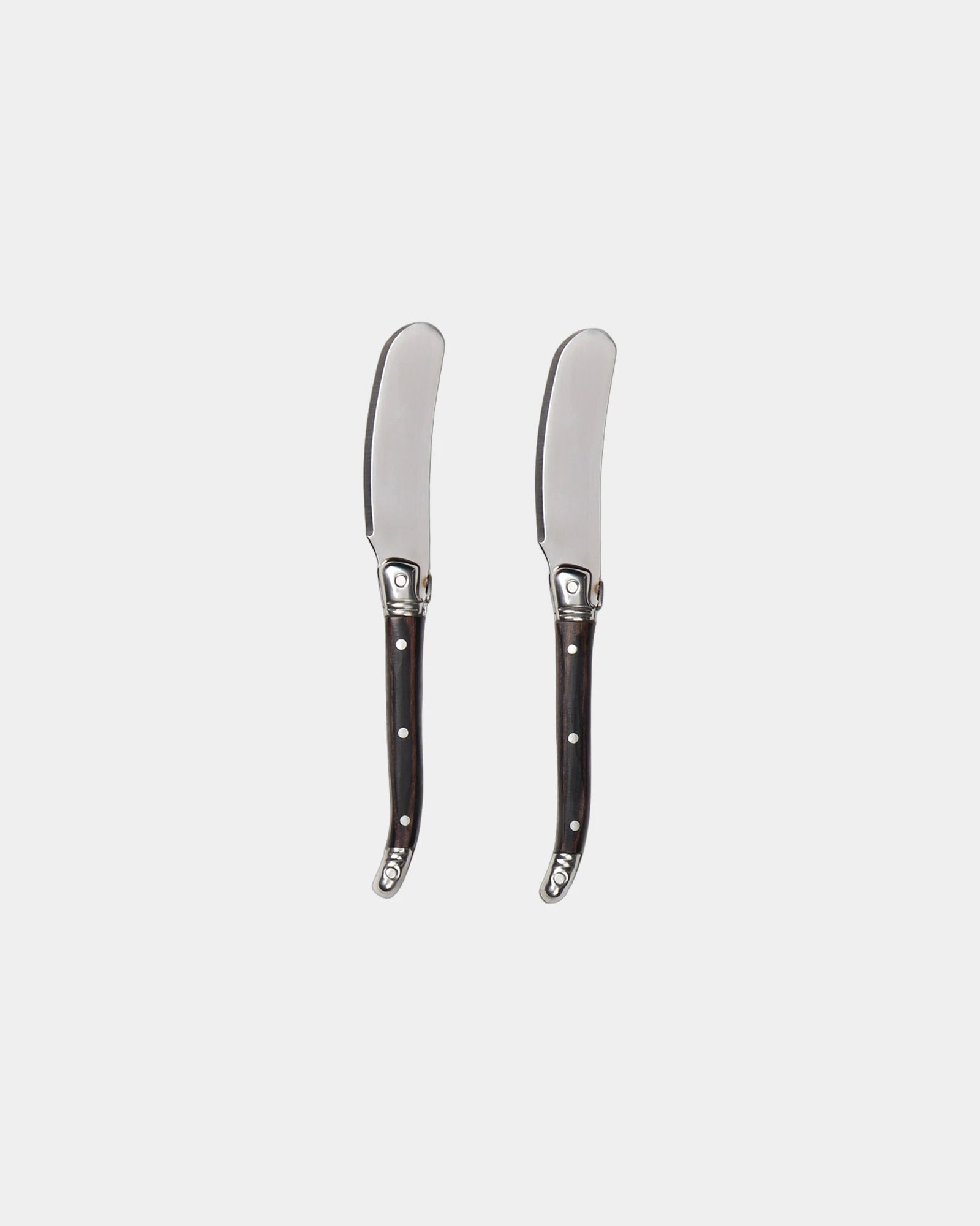 Custom stainless steel butter knife set Vinga Duo - Steel
