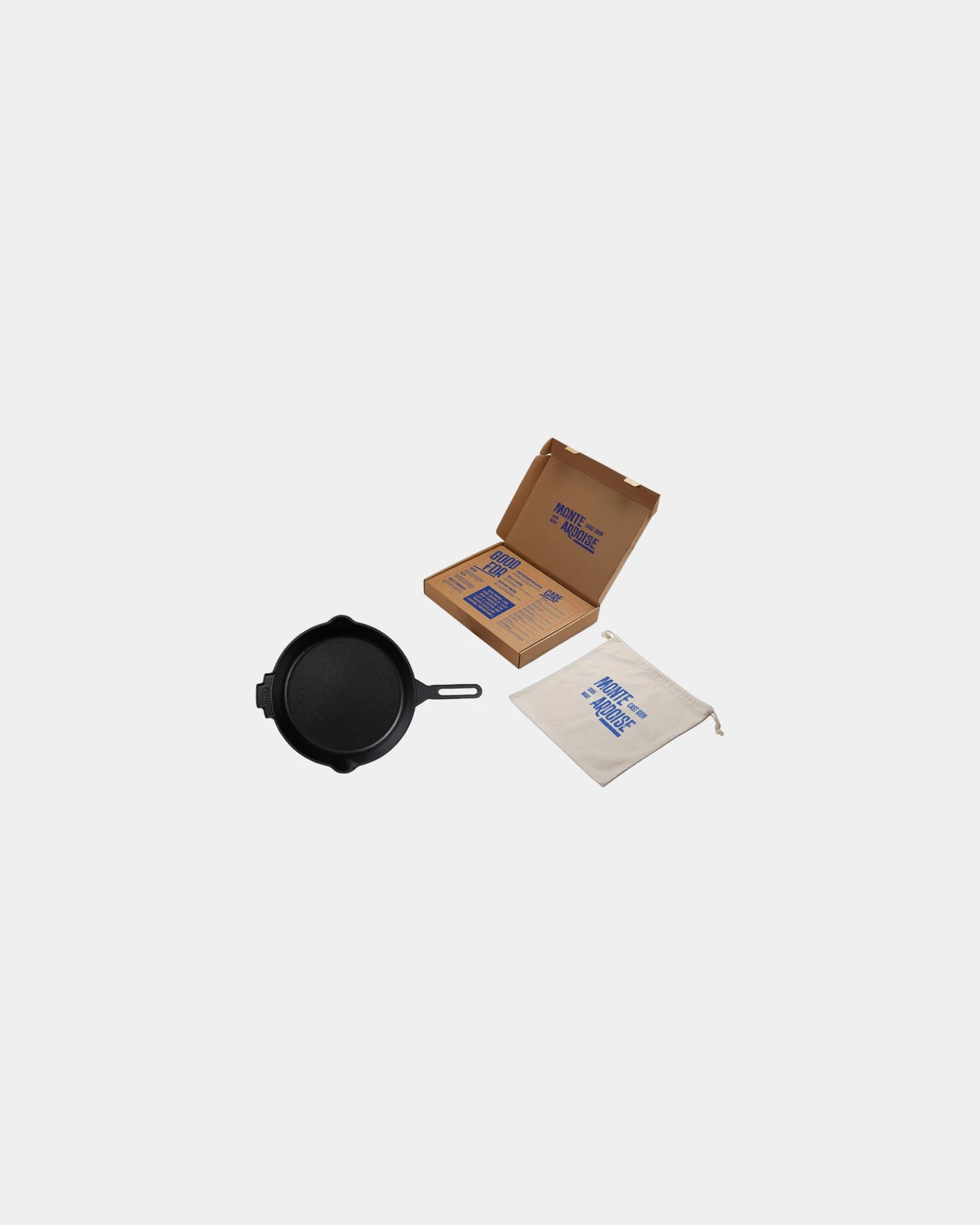 Custom enameled cast iron skillet Vinga Monte Ardoise - 3